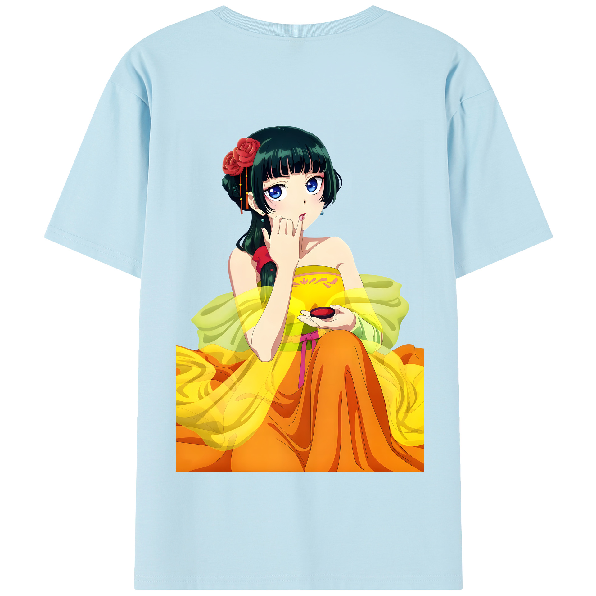 （画像用） 薬屋のひとりごと The Apothecary Diaries 綿100％半袖Tシャツ（背面プリント）
